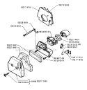 Carburetor  Air Filter Diagram and Parts List for 250RX 1994-10 Husqvarna Brush Cutter