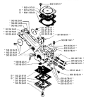 Carburetor Details Diagram and Parts List for 250RX 1994-10 Husqvarna Brush Cutter