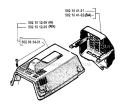 Cylinder Cover Diagram and Parts List for 250RX 1994-10 Husqvarna Brush Cutter