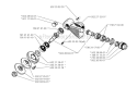 Bevel Gear Diagram and Parts List for 250RX 1995-10 Husqvarna Brush Cutter