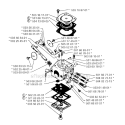Carburetor Details Diagram and Parts List for 250RX 1995-10 Husqvarna Brush Cutter