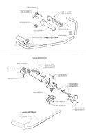 Handle  Controls Diagram and Parts List for 250RX 1997-08 Husqvarna Brush Cutter