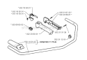 Handle  Controls Diagram and Parts List for 250R 1995-10 Husqvarna Brush Cutter