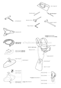 Accessories 1 Diagram and Parts List for 250R 2001-05 Husqvarna Brush Cutter