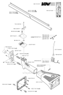 Shaft Diagram and Parts List for 250R 2001-05 Husqvarna Brush Cutter