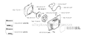Starter Diagram and Parts List for 250R 2001-05 Husqvarna Brush Cutter