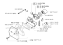 Carburetor  Air Filter Diagram and Parts List for 250R 2001-05 Husqvarna Brush Cutter