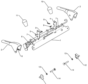 Handles - A Diagram and Parts List for 15530SBXLS (96193004001)(2009-06) Husqvarna Snow Blower