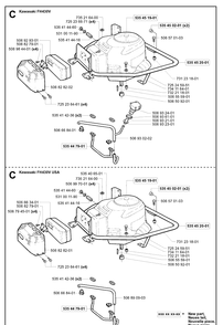 Engine Diagram and Parts List for PR15 2003-01 Husqvarna Lawn Mower