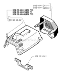Cylinder Cover Diagram and Parts List for 252RX 1997-08 Husqvarna Brush Cutter
