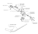 Handle  Controls Diagram and Parts List for 252RX 1999-04 Husqvarna Brush Cutter