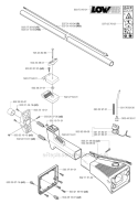 Shaft Diagram and Parts List for 252RX 2002-08 Husqvarna Brush Cutter