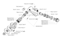 Steering Column Diagram and Parts List for 252RX 2002-08 Husqvarna Brush Cutter
