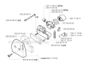 Carburetor  Air Filter Diagram and Parts List for 252RX 2002-08 Husqvarna Brush Cutter