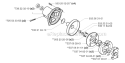 Clutch Diagram and Parts List for 252RX 2002-08 Husqvarna Brush Cutter