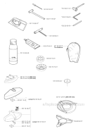 Accessories Diagram and Parts List for 252RX 2006-01 Husqvarna Brush Cutter