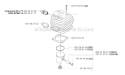 Cylinder Piston Diagram and Parts List for 252RX 2006-01 Husqvarna Brush Cutter