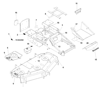 Decals Diagram and Parts List for IZ5225TXPKOA (968999307)(2007-04) Husqvarna Lawn Mower