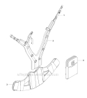Harness 1 Diagram and Parts List for 253RB 2010-03 Husqvarna Brush Cutter