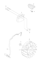 Ignition System Diagram and Parts List for 253RB 2010-03 Husqvarna Brush Cutter