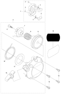 Starter Diagram and Parts List for 253RB 2010-03 Husqvarna Brush Cutter