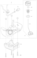Fuel Tank Diagram and Parts List for 253RB 2010-03 Husqvarna Brush Cutter