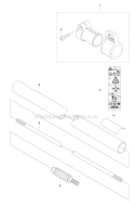 Shaft Diagram and Parts List for 253RJ 2009-04 Husqvarna Brush Cutter