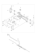 Throttle Controls Diagram and Parts List for 253RJ 2009-04 Husqvarna Brush Cutter