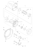 Clutch Diagram and Parts List for 253RJ 2009-04 Husqvarna Brush Cutter