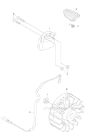Ignition System Diagram and Parts List for 253RJ 2011-08 Husqvarna Brush Cutter