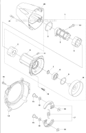 Clutch Diagram and Parts List for 253RJ 2011-08 Husqvarna Brush Cutter