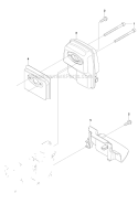 Muffler Diagram and Parts List for 253R 2011-08 Husqvarna Brush Cutter