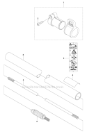 Shaft Diagram and Parts List for 253R 2011-08 Husqvarna Brush Cutter