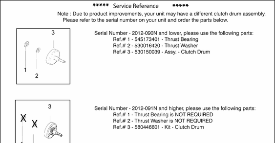 Service Reference Diagram and Parts List for 128LDX 952711948 Husqvarna Edger