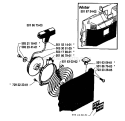 Page K Diagram and Parts List for 254 1986-04 Husqvarna Chainsaw