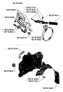 Page C Diagram and Parts List for 254 1987-01 Husqvarna Chainsaw