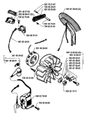 Page F Diagram and Parts List for 254 1987-01 Husqvarna Chainsaw
