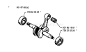 Page F Diagram and Parts List for 254 1990-05 Husqvarna Chainsaw