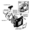 Page K Diagram and Parts List for 254 1992-10 Husqvarna Chainsaw