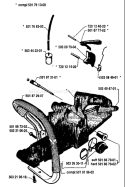 Page L Diagram and Parts List for 254 1992-10 Husqvarna Chainsaw