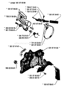 Page C Diagram and Parts List for 254 1992-10 Husqvarna Chainsaw