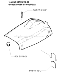Page M Diagram and Parts List for 254 1998-03 Husqvarna Chainsaw