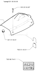 Part Location Diagram of 503514301 Husqvarna Cover
