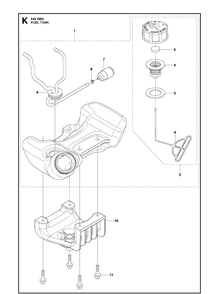 Part Location Diagram of 578428701 Husqvarna Bracket