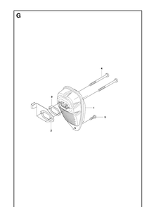 Muffler Diagram and Parts List for 241R 20093600001-20144900000 Husqvarna Brush Cutter