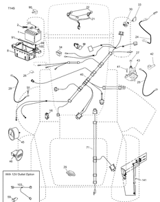 Electrical Diagram and Parts List for 2748GLS (96043007800)(2008-12) Husqvarna Lawn Mower