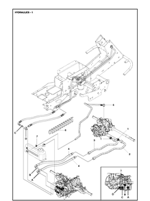 Part Location Diagram of 544833301 Husqvarna Hydraulic Pipe
