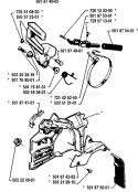Page C Diagram and Parts List for 257 1994-06 Husqvarna Chainsaw