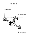 Page E Diagram and Parts List for 257 1994-06 Husqvarna Chainsaw