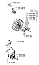 Page F Diagram and Parts List for 257 1994-06 Husqvarna Chainsaw